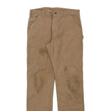 Carhartt Carpenter Trousers - 38W 34L Brown Cotton