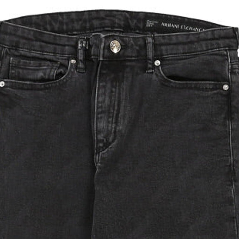 Armani Jeans - 30W UK 10 Black Cotton