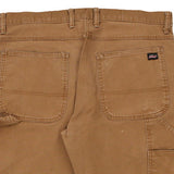 Dickies Carpenter Trousers - 37W 30L Brown Cotton