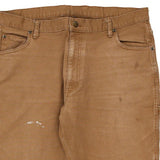 Dickies Carpenter Trousers - 37W 30L Brown Cotton