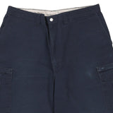 Dickies Cargo Shorts - 37W 11L Navy Cotton
