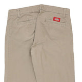 Dickies Trousers - 30W UK 10 Beige Cotton Blend