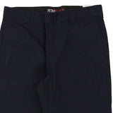 Flex Dickies Trousers - 38W 31L Navy Cotton Blend