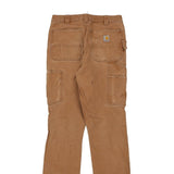 Carhartt Double Knee Carpenter Trousers - 32W 32L Brown Cotton