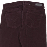 Calvin Klein Jeans Cord Trousers - 34W UK 12 Purple Cotton