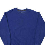 Blank Fruit Of The Loom Sweatshirt - Large Blue Cotton Blend