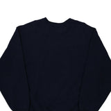 Blank Fruit Of The Loom Sweatshirt - Large Navy Cotton Blend