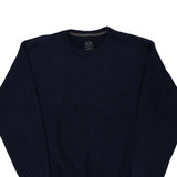 Blank Fruit Of The Loom Sweatshirt - Large Navy Cotton Blend