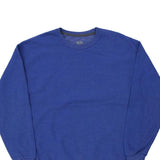 Blank Fruit Of The Loom Sweatshirt - Large Blue Cotton Blend