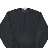 Blank Jerzees Sweatshirt - Large Grey Cotton Blend