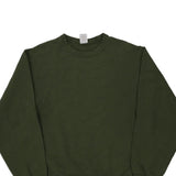 Blank Jerzees Sweatshirt - Large Khaki Cotton Blend