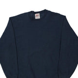 Blank Bvd Sweatshirt - Large Blue Cotton Blend