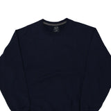 Blank Fruit Of The Loom Sweatshirt - Large Navy Cotton Blend