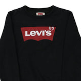 Age 10 Levis Spellout Sweatshirt - Medium Black Cotton