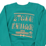 Stone Cellar 10th Anniversary Hanes Graphic Sweatshirt - Small Teal Cotton Blend