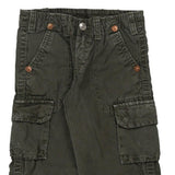 Age 8 True Religion Cargo Trousers - 25W 25L Green Cotton