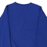 Age 14-16 Champion Spellout Sweatshirt - XL Blue Cotton Blend