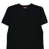 Rifle V-neck T-Shirt - Medium Black Cotton