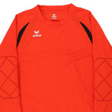 Age 13-14 Erima Sweatshirt - Large Orange Polyester Blend