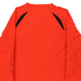 Age 13-14 Erima Sweatshirt - Large Orange Polyester Blend