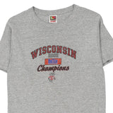 Age 13-14 Fruit Of The Loom T-Shirt - Small Grey Cotton