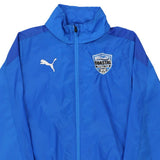 Age 13-14 Coastal FC Puma Football Track Jacket - XL Blue Polyester