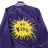 Age 13-14 Auburn Graphic Baseball Jacket - Small Purple Polyester