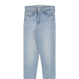 Levis Skinny Jeans - 28W UK 8 Blue Cotton
