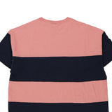 Champion Striped T-Shirt - XL Pink Cotton
