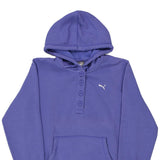 Puma Hoodie - Large Purple Cotton Blend