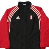 Age 14 Standard Liege Adidas Football Jacket - XL Block Colour Nylon Blend