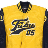 Vintage yellow Fubu Baseball Jacket - mens xx-large
