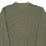 Vintage khaki Tommy Hilfiger Jumper - mens x-large