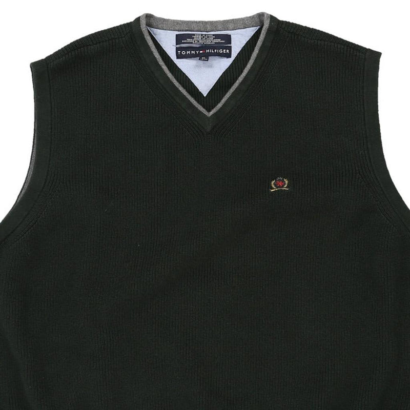 Vintage green Tommy Hilfiger Sweater Vest - mens x-large