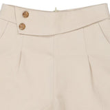 Cecilia Shorts - Medium Cream Polyester Blend