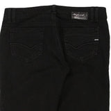 Gas Skinny Jeans - 31W UK 10 Black Cotton
