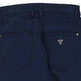 Guess Skinny Trousers - 26W UK 6 Blue Cotton