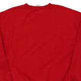 Gildan Sweatshirt - Large Red Cotton Blend