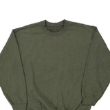 Unbranded Sweatshirt - Large Khaki Cotton Blend
