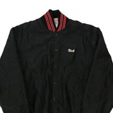 Vintage black Made in USA Milton Richard Leslie Varsity Jacket - mens large