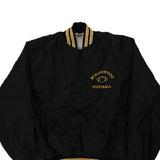 Made in USA Beachwood Football Gem Varsity Jacket - 2XL Black Nylon Blend
