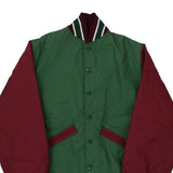 Made in USA Age 10-12 Ripon Athletic Varsity Jacket - Large Green Nylon Blend