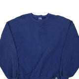 Made in USA Blank Russell Athletic Sweatshirt - 2XL Blue Cotton Blend