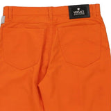 Versace Jeans Couture Trousers - 28W UK 8 Orange Nylon Blend