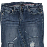 Amethyst Jeans - 34W UK 12 Blue Cotton