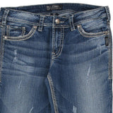 Silver Jeans - 33W UK 12 Dark Wash Cotton