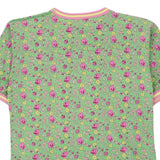 1980s Best Company Floral T-Shirt - Small Green Cotton