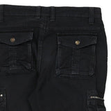 Forex Cargo Trousers - 32W 31L Black Cotton