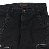 Forex Cargo Trousers - 32W 31L Black Cotton
