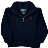 Polo By Ralph Lauren 1/4 Zip - 3XS Navy Cotton